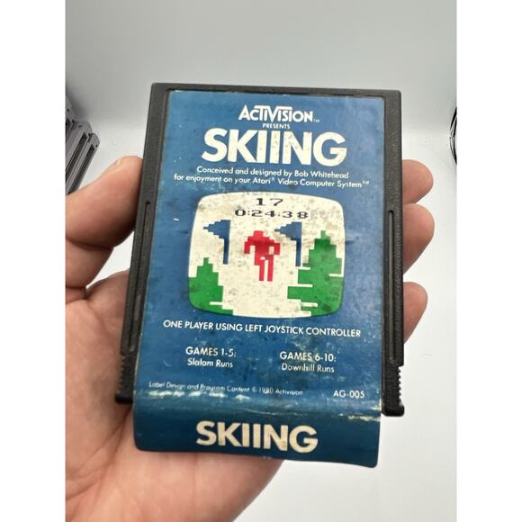 Atari 2600 Skiing Tested Combine Ship - Picture 1 of 4